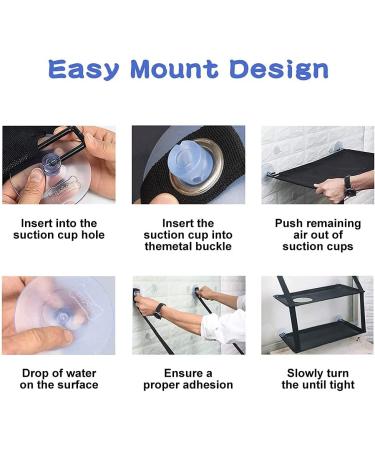 Cat Window Perch - Double Cat Hammock Seat for Large Cats | Durable & Safe Window Mounted Cat Bed | Space Saving Design | 6 Suction Cups | Suitable for Large & Small Cats - Buy Online on SooperMarket.com
