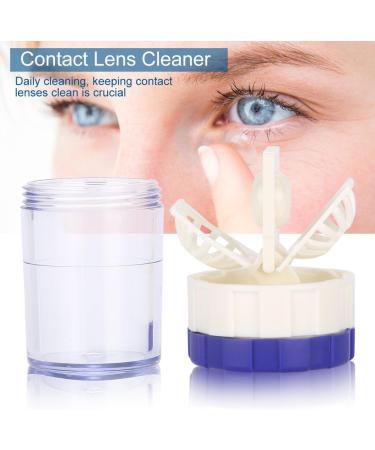 Portable Contact Lens Cleaner - Mini Washing Tank with Cute Bag - Easy Travel Turbine Cleaner (Blue) - Buy Online on SooperMarket.com
