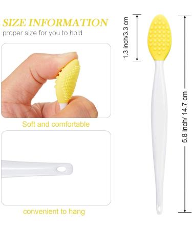 Silicone Exfoliating Lip Brush | Double-sided Soft Lip Brush for Smoother Skin and Fuller Lips | Beauty Tool in 6 Colors - Buy Online on SooperMarket.com