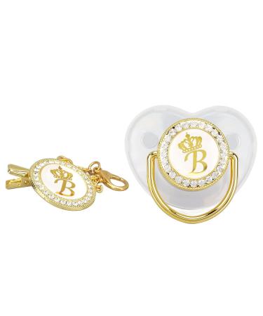 Buy Golden Silicone Baby Pacifier with Rhinestone Nipple - Perfect for Bathing | International Shipping - Buy Online on SooperMarket.com