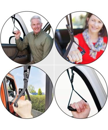 Adjustable Auto Grab Handles for Elderly - 2pcs Non-Slip Car Safety Assist Device (Black) - Buy Online on SooperMarket.com