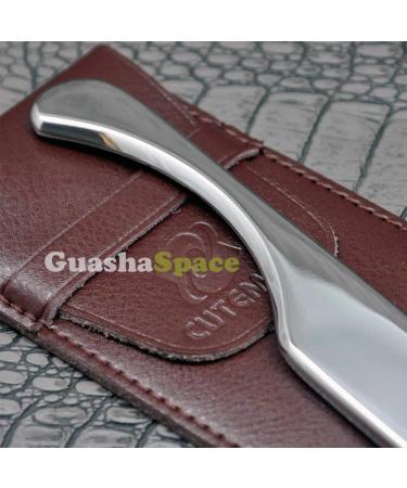 GuashaSpace Medical Grade Stainless Steel Soft Tissue Physical Therapy Chiropractic Sports injuries Therapy Gua Sha Tool Guasha Scraping Tool (ST004V Type) - Buy Online on SooperMarket.com