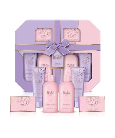 Baylis & Harding Jojoba Vanilla & Almond Oil Ultimate Bathing Large Gift Set (Pack of 1) - Vegan Friendly