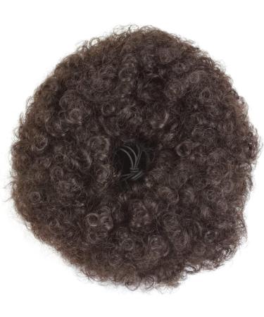 Short Synthetic Afro Puff Drawstring Ponytail Extension - Medium 4# Kinky Curly Ponytail for Natural Hair - Buy Online on SooperMarket.com