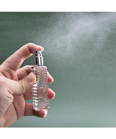 Yu Feng 12-Piece Taj Mahal Style Clear Glass Atomizer Spray Bottles - Refillable Perfume & Essential Oil Set with Funnel & Pipettes | International Shipping - Buy Online on SooperMarket.com