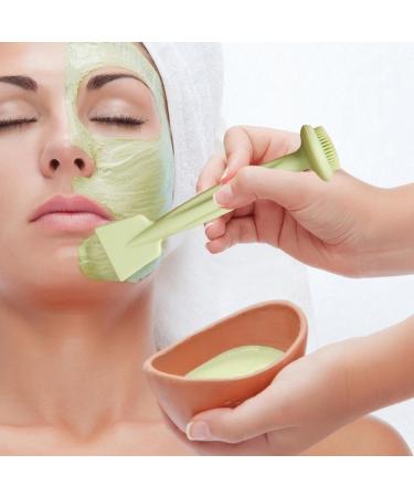 Virtcooy Silicone Face Brush | Mud Film Applicator Brush Reusable Double Head Silicone Face Washing Scrubber - Buy Online on SooperMarket.com