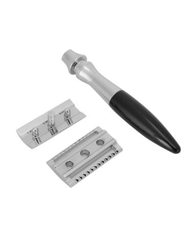 Double Edge Razor Plane - Durable Stainless Steel Manual Razor for Men (Black) | Perfect Shave Reusable & Eco-Friendly - Buy Online on SooperMarket.com