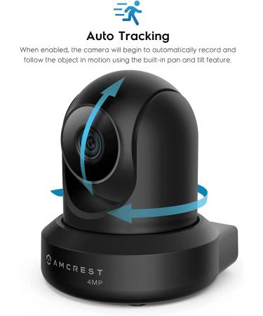 Amcrest 4MP ProHD Indoor WiFi Camera with Pan/Tilt Two-Way Audio Night Vision Remote Viewing - IP4M-1041B Black - Buy Online on SooperMarket.com