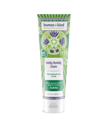 Human + Kind Family Remedy Cream Multi-Purpose Cream for Eczema Psoriasis Dry and Sensitive Skin Insect Bites 3.53 Ounce 3.53 Fl Oz
