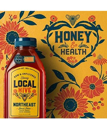 Local Hive Raw Unfiltered Honey 40oz - 100% U.S. Northeast Blend - Buy Online on SooperMarket.com