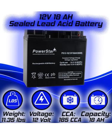 12V 18AH Briggs and Stratton Generator Battery B4489GS | UPS SLA Battery for Reliable Power Solutions - Buy Online on SooperMarket.com