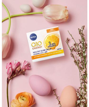 NIVEA Q10 Energy Healthy Glow Face Day Cream (50 ml) | Energising Moisturising Cream for Women with Q10, Vitamin C & E - Buy Online on SooperMarket.com