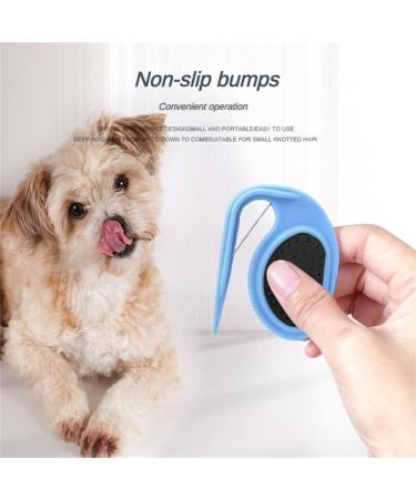 2024 PET Knotting Comb - 3-in-1 Multifunctional Hair Removal Tool for Cats & Dogs | Steel Blade De-Filter Knife | Black - Buy Online on SooperMarket.com