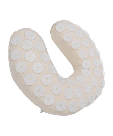 Acupressure Neck Pillow - U-Shaped Cervical Massage Pillow | Soft Cotton Fabric for Car & Travel - Buy Online on SooperMarket.com