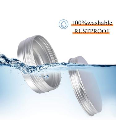 Sopito Aluminum Tins - 24 Pack 120ml Empty Round Tins for Lip Balm Cosmetics Mini Candles & Crafts - Ideal for DIY Projects - Buy Online on SooperMarket.com
