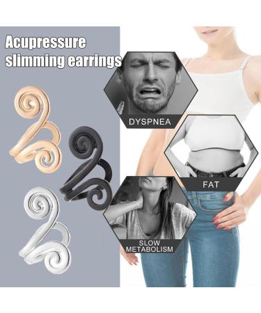 Reetuzz Acupuncture Earring Acupressure Slimming Earrings Non Piercing Acupressure Earrings for Women Men Weight Loss Effective Slimming (3 PCS) - Buy Online on SooperMarket.com