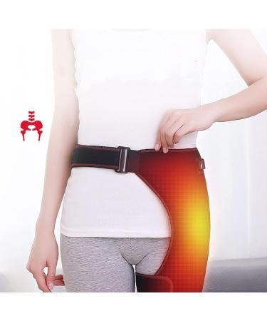 Shop Hip Bandage with Hot & Cold Packs | 5V Sciatic Support & Heated Compression for Pain Relief - Buy Online on SooperMarket.com