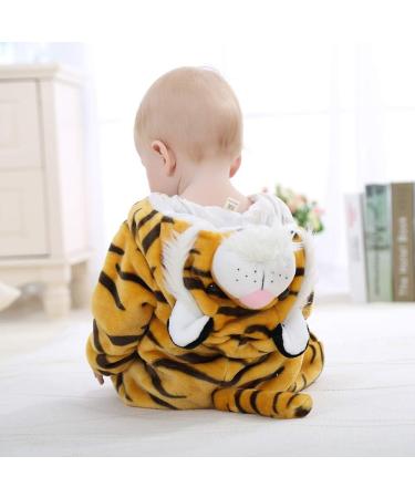 COOKY.D Unisex Winter Hooded Romper Jumpsuit 18-24 Months Tiger Print - Buy Online on SooperMarket.com