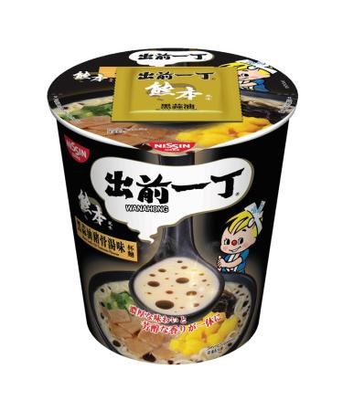 WaNaHong Nissin Demae Ramen Cup - Black Garlic Oil Tonkotsu Flavour (12 Cups)