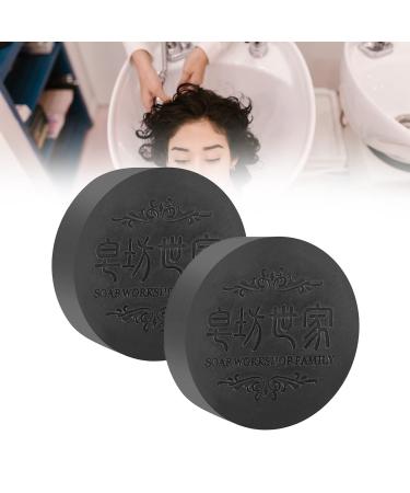 AGSIXZLAN 2pcs Black And Thick Hair Fallopia Multiflora Shampoo Bar Black Hair Care Hair Fallopia Multiflora Shampoo Bar Soap Cover bar soap for Gray Hair  hira Darkening Shampoo bar