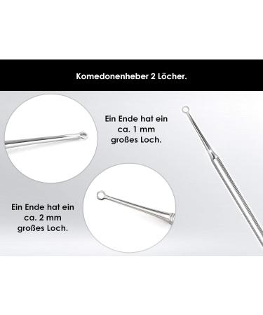 Professional Comedone Squeezer Set | 2-Piece Stainless Steel Blackhead Remover | International Shipping Available - Buy Online on SooperMarket.com