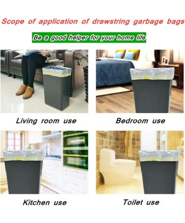 RTBQJ-At 12L Trash Bags with Handle - Tear-Resistant Liquid-Tight Opaque Garbage Bags + Fixing Tape (45x50cm 75 Pieces) - Ideal for International Shipping - Buy Online on SooperMarket.com