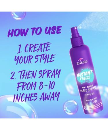 Aussie Instant Freeze Non-Aerosol Hairspray 8.5 Oz (Pack of 3) Freeze Spray 8.5 OZ (Pack of 3) - Buy Online on SooperMarket.com