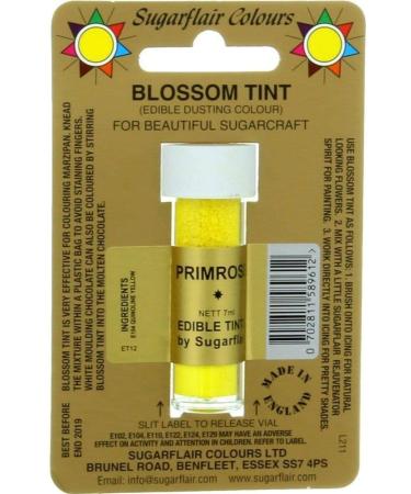 Sugarcraft Sugarflair Colour Blossom Tint Powder Dust Primrose 7ml