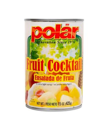 MW Polar Canned Fruit, Fruit Cocktail in Light Sryup 15 ounce (Pack of 12)