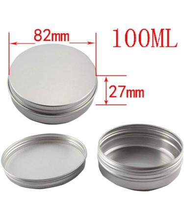 Buy Heallily 100ml Aluminum Tin Jar - Refillable Lip Balm Container | International Shipping Available - Buy Online on SooperMarket.com