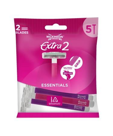 Wilkinson Sword Extra 2 Beauty Disposable Razors Women 5 pcs Pack of 2