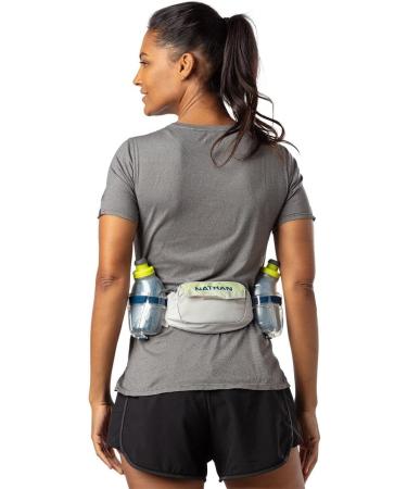 Nathan Insulated Running Belt Trail Mix Plus - Vapor Grey/Marine Blue - Adjustable One Size - Buy Online on SooperMarket.com