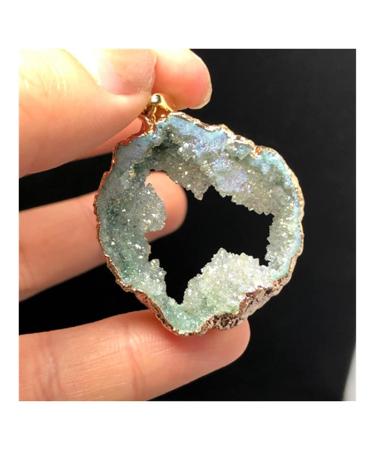 Crystal Rough Natural Crystal Rough Natural Blue Crystal Original Stone Crystal Necklace