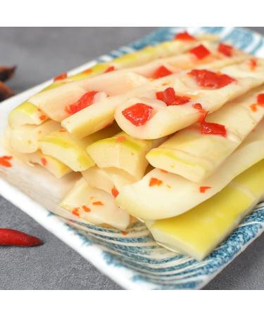 Pickled Pepper Bamboo Shoots 200g/pack Crispy bamboo shoots Fresh Tender Peeled Bamboo Shoots Instant Spicy Snacks Chinese Pickled Vegetable Ready-to-eat (5 pack) - Buy Online on SooperMarket.com