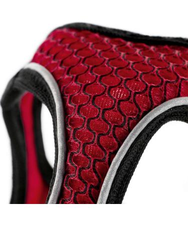 HUNTER HILO COMFORT Harness for Small Dogs - Mesh & Reflective Elements Red - Size ML | International Shipping - Buy Online on SooperMarket.com