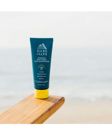 Oars + Alps Anti Aging Face Moisturizer SPF 37 | Hyaluronic Acid, Vitamin E & B5 | TSA-Friendly - 2 Oz - Buy Online on SooperMarket.com