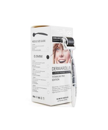 Derma Microneedling Roller 192 Titanium Microneedles 0.5 - Professional Roller for Skin, Face, Body, Hair Growth - Buy Online on SooperMarket.com