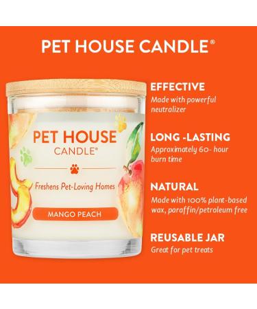 One World Pet House Candle - 12 Fragrances Natural Soy Wax 70-Hour Burn Non-Toxic Pet Odor Removal - Best Gift for Animal Lovers - Buy Online on SooperMarket.com