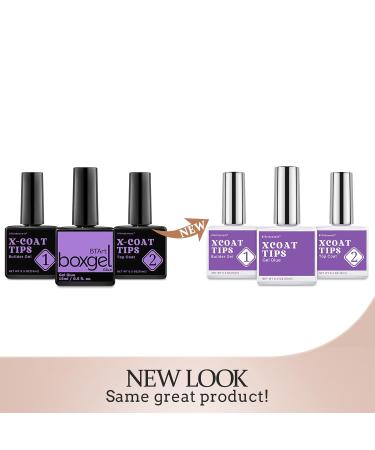 BTArtbox XCOATTIPS Gel Nail Kit - Short Square French Tip Press On Nails with Pink Soft Gel Tips Dual Protection & Nail Lamp - Buy Internationally - Buy Online on SooperMarket.com