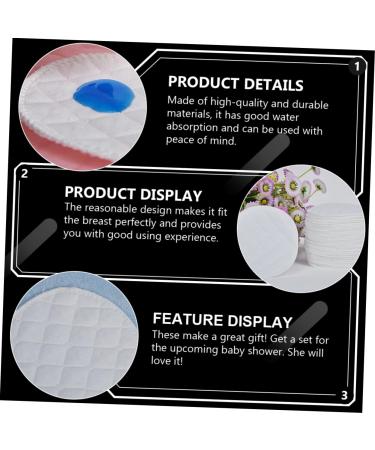 TOYANDONA Reusable Breast Pads - 40 Super Absorbent Eco-Friendly Maternity Pads for Breastfeeding - Comfortable Cotton Pads for Moms - Buy Online on SooperMarket.com