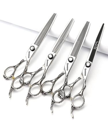 SHARONDS Hair Clippers 6/7/8-inch professional hair clippers for haircut sets (7-inch 4pcs)
