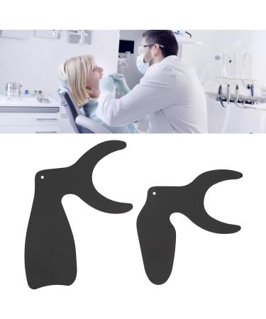 2 Pcs Dental Photo Contrast Oral Black Background Board High Temperature Resistant Intraoral Photo Contraster with Scale Professional Dental Tool - Buy Online on SooperMarket.com