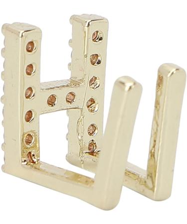 Hip Hop Tooth Brace Capital Letter H Halloween Decoration with Easy Wearfor Hip Hop Fashion Shows or Music Concerts (Gold) - Buy Online on SooperMarket.com