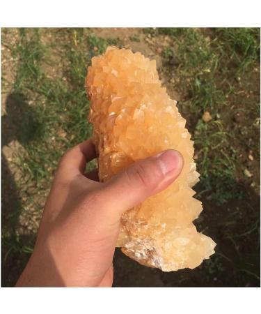 Meditation Home Decor Natural Yellow Calcite Quartz Crystal Ornaments Stone Meditation Reiki 1pc - Buy Online on SooperMarket.com