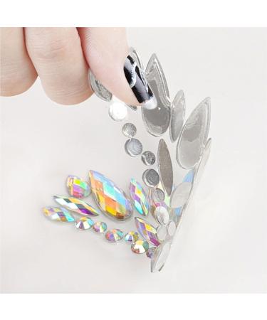 Self-Adhesive Face Gems - 6 Sets Rhinestone Stickers for Festivals and Rave Outfits - Buy Online on SooperMarket.com