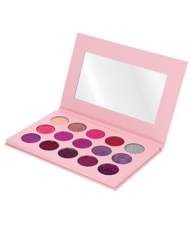 PLAFOPE 15 Eyeshadow Palette Glitter Eyeshadow Colorful Eyeshadow Woman Eyeshadow Compact Purple