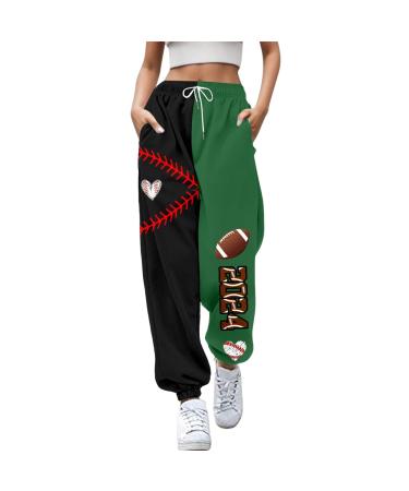 WILLBEST Joggers for Women Stretch Lightweight Jogging Tracksuit Bottoms Lounge Loose Fit Sweatpants Sports Trousers Jog Pants Loungwear S 1628-djufh-4-red