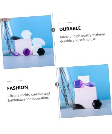 STOBOK 12 Pcs Pendant Mold Silicone Molds Keychain Pendant Epoxy Mold Jewel Silicone Mold Accessories Gem Whitex3pcs 5.5X3CMx3pcs - Buy Online on SooperMarket.com