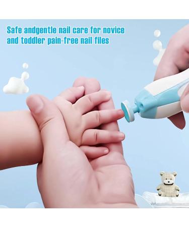 Woeau Baby Nail Clippers with LED Light and 6 Grinding Heads - Safe and Reusable Baby Nail File for Newborns, Toddlers, and Adults - Buy Online on SooperMarket.com