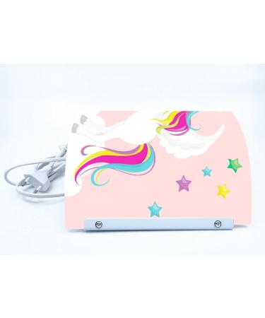 Creadesign WA-1034-02 Unicorn Pink Children's Room Wall Lamp - Personalized Night Light (E14 22x22.5x8.5 cm) | International Shipping Available - Buy Online on SooperMarket.com